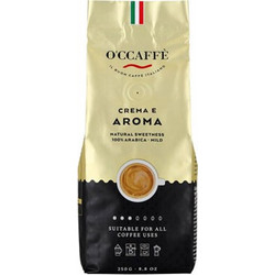 O'ccaffe Crema e Aroma Καφές Espresso 100% Arabica σε Κόκκους 1kg