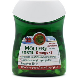Moller's Forte Omega-3 Μουρουνέλαιο & Ιχθυέλαιο 60 Κάψουλες