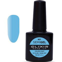 Elixir Semigel 851 Bondi Blue Ημιμόνιμο Βερνίκι Νυχιών 8ml