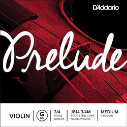 D'Addario Prelude J814 Χορδή Βιολιού G Nickel Plated Steel Medium Tension 3/4