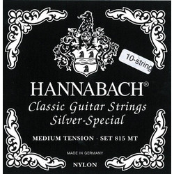 Hannabach 815 MHT Silver Special 8χορδης Σετ 8 Χορδές Κλασικής Κιθάρας Nylon Medium Tension
