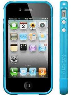 VOLTE-TEL ΘΗΚΗ IPHONE 4G/4S BUMPER 2 PCS + SCREEN PROTECTOR LIGHT BLUE ALL