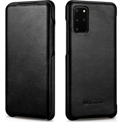 iCarer Curved Edge Vintage Book Black (Samsung Galaxy S20+)