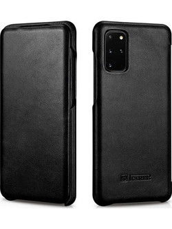 iCarer Curved Edge Vintage Book Black (Samsung Galaxy S20+)