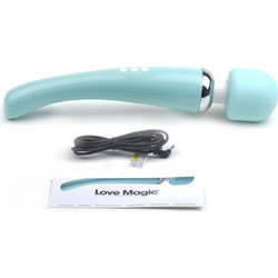Green Color 20-Mode Whisper Quiet Wand Massager (USB Recharging)
