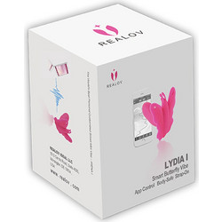 Realov Lydia I Smart Butterfly Vibe Κλειτοριδικός Δονητής για Ζευγάρια με App Control 8.7cm Ροζ