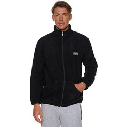 Bodymove Ανδρική Ζακέτα Fleece με Φερμουάρ Μαύρη 575-5