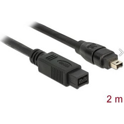 Delock Cable FireWire 9 pin male to 4 pin male 2 m (82589)