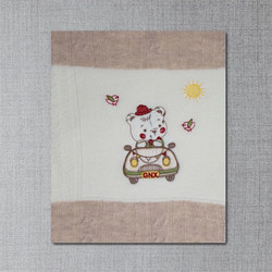 SB Home Madie Κουβέρτα Αγκαλιάς Πλεκτή Ecru 90x90cm