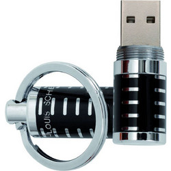Usb Stick Jean-Louis Scherrer Μεταλλικό Με Ανάγλυφες Ραβδώσεις SAU834-BLACK