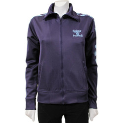 Hummel Atlanta Γυναικεία Ζακέτα Φούτερ Μακριά με Φερμουάρ Navy Μπλε 38755-3483