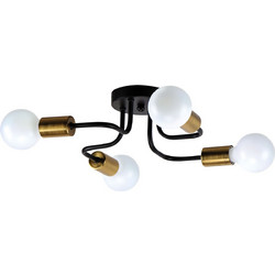 Home Lighting Miles Κρεμαστό Φωτιστικό Οροφής Πολύφωτο Μαύρο 77-8097