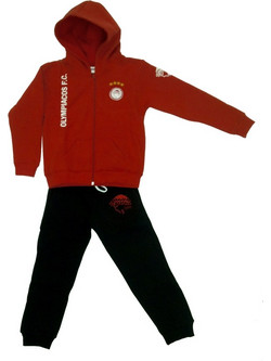 Ολυμπιακός Παιδικό σετ 2 τεμ Ζακέτα και παντελόνι φούτερ OLYMPIAKOS F.C Κόκκινο 50961012