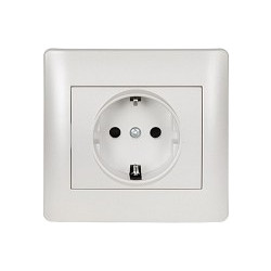 Πρίζα SHUKO 16A Metallic Λευκό