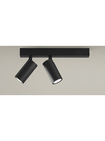 LEDS C4 Simply Spotlight-2 Track Black Ράγα Με Σποτάκια - Σποτ (05-8335-05-05)