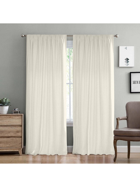 Lino Home Κουρτίνα με Τρέσα 150x275 Samos C91012 Cream
