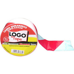 Ταινία σήμανσης 50 mm x 200 m Logo κόκκινη/λευκή