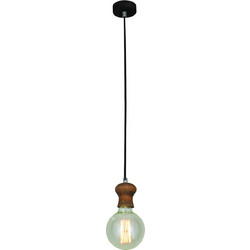 Home Lighting Melody Κρεμαστό Φωτιστικό Οροφής Μονόφωτο E27 Μαύρο 77-2719