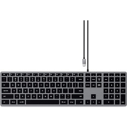 Satechi Slim W3 Wired Space Grey Πληκτρολόγιο