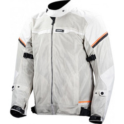 LS2 Riva Light Grey/HI-Vision Orange