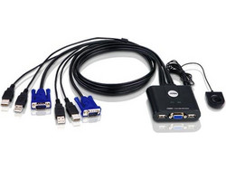 Aten KVM Switch CS22U 2 x Cable