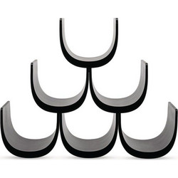 Κάβα Μπουκαλιών Noah GIA13 B 34,5x15,5x27cm Black Alessi Πολυρεσίνη