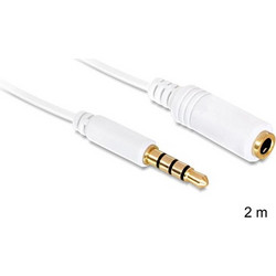 DeLOCK 3.5mm 2m audio cable White