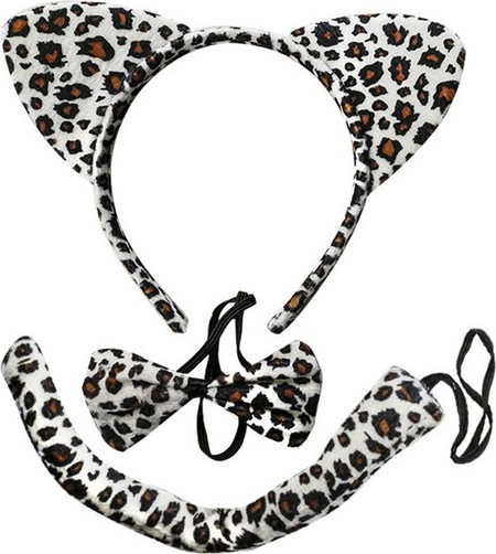 Leopard accessory set