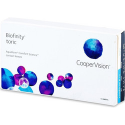 Cooper Vision Biofinity Toric Μηνιαίοι Φακοί Επαφής Αστιγματικοί Σιλικόνης Υδρογέλης 3τμχ