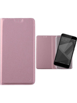 ΘΗΚΗ XIAOMI REDMI 4X 5.0" MAGNET BOOK STAND ROSE-GOLD VL