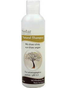 Sostar Focus Olive Oil & Argan Σαμπουάν για Επανόρθωση για Ταλαιπωρημένα Μαλλιά 250ml