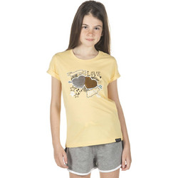 District75 Παιδικό T-Shirt Κοντομάνικο Κίτρινο 121KGSS-932-055