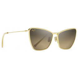Maui Jim Puakenikeni HS823-16 Γυναικεία Γυαλιά Ηλίου Πεταλούδα Μεταλλικά Χρυσά με Καφέ Polarized Φακό
