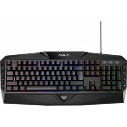 Aula Madfire Gaming Πληκτρολόγιο RGB Black