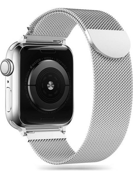 Tech-Protect Milanese Λουράκι Μεταλλικό Silver (Apple Watch 42 / 44 / 45mm)
