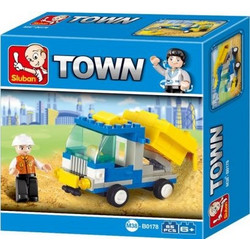 SLUBAN Τουβλάκια Town, Dump Truck M38-B0178, 65τμχ