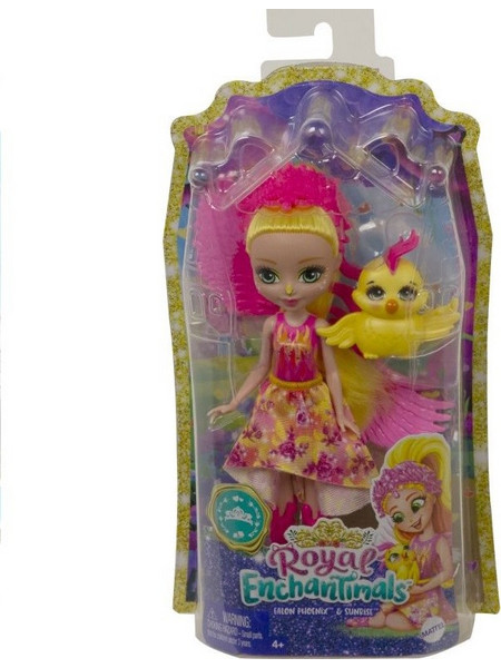 Mattel Enchantimals Κούκλα & Ζωάκι Φιλαράκι Royals Φοίνιξ