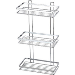 ΕΤΑΖΙΕΡΑ ESTIA ELEGANT ΜΕΤΑΛΛΟ ΙΝΟΧ 3 ΘΕΣΕΩΝ 20.2X20.2X53.6CM