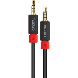 Crystal Audio Επίχρυσο Stereo Jack 3.5mm 1.5m Καλώδιο Ήχου