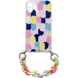 Color Chain Case gel flexible elastic case cover with a chain pendant for Xiaomi Redmi Note 10 Pro multicolour (1)