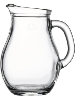 Κανάτα γυάλινη 500ml φ12 5x 15 3cm BISTRO PASABAHCE ΣΕΤ 6 ΤΕΜΑΧΙΩΝ c378389