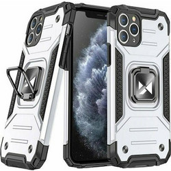 Wozinsky Ring Armor Back Cover Συνθετική Ανθεκτική Ασημί (iPhone 11 Pro Max)