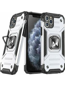 Wozinsky Ring Armor Back Cover Συνθετική Ανθεκτική Ασημί (iPhone 11 Pro Max)