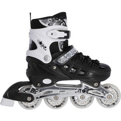 Nils Extreme Inline Αυξομειούμενα Rollers Μαύρα Άσπρα NH10905