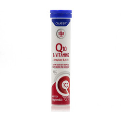 Quest Q10 & Vitamins B C & E 20 Αναβράζοντα Δισκία