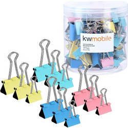 Κλιπ-Συνδετήρας (Σετ 60Τμχ) 49442.16 1,9/2,5/3,2cm Multi KWmobile