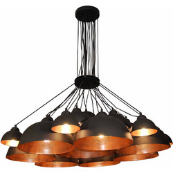 Home Lighting Conall Κρεμαστό Φωτιστικό Οροφής Πολύφωτο Μαύρο 77-4139 Black