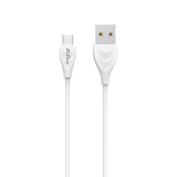 DeTech Καλώδιο σύνδεσης DeTech DE-24 USB σε Micro-USB 2.0A 1μ Λευκό 01841