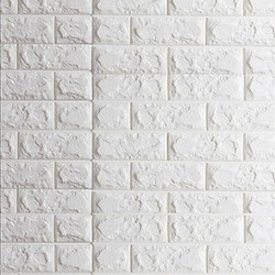 3D Panel Τρισδιάστατο Τούβλο 3DPEFOAM-W 1τεμ. 70x77cm Λευκο