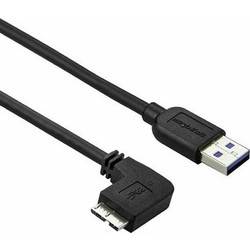 StarTech Left Angle (90) / Regular USB 3.0 to micro USB Cable Μαύρο 0.5m (USB3AU50CMLS)